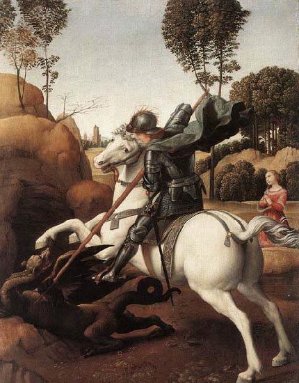 RAFFAELLO Sanzio St George and the Dragon Germany oil painting art